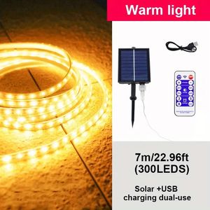 1pc Solar Lamp Strip With Outdoor Solar Waterproof LED Light String Lighting Suitable For Garden, Stairs, Balconies, Fences And Yard Decoration Halloween,