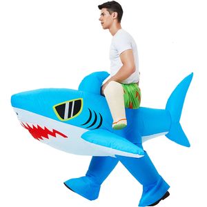 Cosplay New Adult Kids Blue Shark Iatable Costumi Anime Fancy Giochi di ruolo Disfraz Halloween Party Costume Abiti eleganti