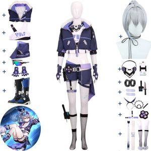 Cosplay Game Honkai Star Rail Sier Wolf Cosplay Costume Wig Shoes Anime Stellaron Hunters Sexy Woman Uniform Halloween Role Play Suit