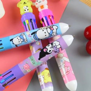 Großhandel Cartoon Elf Form Zehn Farbe Kugelschreiber Kreative Farbe Handheld Stift Kleine Frische Student Mehrfarbige Kugelschreiber Großhandel