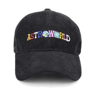 Boll Caps Spring Autumn Corduroy Baseball Men Women Vintage Astroworld Letter broderad hatt unisex justerbara hiphophattar 231016