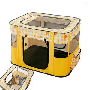 Cat Carriers Portable Foldable Pet Playpen Collapsible Tent Kennel Breathable Mesh Shade Fence Puppy Shelter For Kitten Large Do