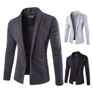 Мужские жилеты Внешняя торговля Весна и осень однотонный кардиган Slim Fit повседневное пальто с v-образным вырезом