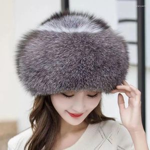 Boinas de pele de inverno para mulheres engrossam para manter o chapéu inteiro aquecido