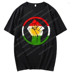 Herren T-Shirts Sommer Ich bin Kurdistan Menschen Grafik T-Shirt Harajuku Casual Damen Straßenflagge