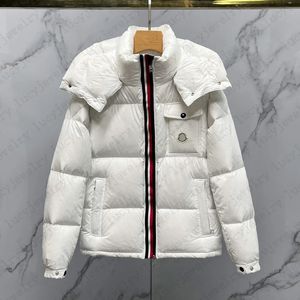 Classic Jacket Parkas Down Coat Fashion Tricolor Ribbon Style With Pockets Zipper Closure Warm Coats Jackets 7 Colors