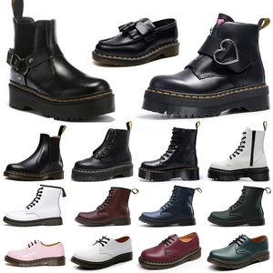Doc Martens Designer Boots Woman Martin Womens Boots Designer Womens Ladies Dr Martins Winter Mens Boot for Men Snow Booties Girls Black Luxury Leather Bottes