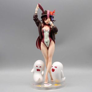 Finger Toys 27cm Genshin Impact Hu Tao Bunny Sexy Anime Girl Figure Klee venti qiqi nahida Action Figure Adult Collectible Model Doll Toys