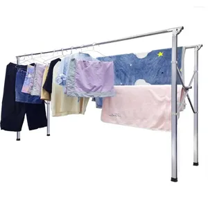 Hangers H-Type Metal Clothes Drying Rack 79 In Extended Length Foldable Design - Sturdy & Space-SavingCLOTHES LAUN