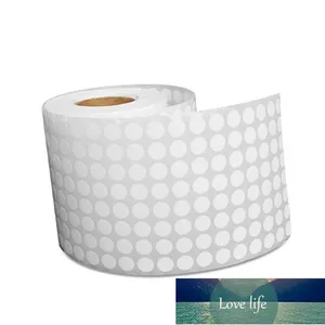 Qualidade 1cm 20000pcs em branco branco redondo papel revestido etiqueta adesiva em rolo pequeno ponto branco número etiqueta etiqueta de identificação de item Qualidade