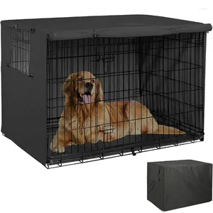 Köpek Giyim Pet Cage Cover Toz geçirmez su geçirmez köpek kulübesi setleri açık katlanabilir küçük orta büyük köpekler aksesuar ürünleri lüks