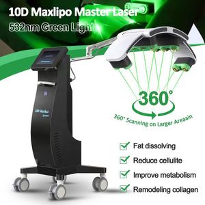 Hot Selling Relief Muskelterapiförlust Vikt 10D Kall laser Beauty System Fat Minska grönt ljus laserkroppsbantningsmaskin för skönhetssalong