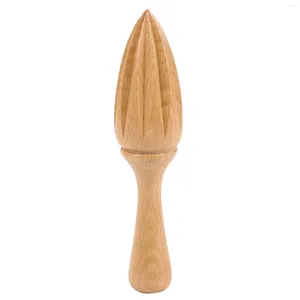 Espremedores 1 Pcs Espremedor de Limão de Madeira Mini Espremedor de Frutas Laranja Extrator de Suco Cítrico Reamer Multifuncional Ferramenta de Cozinha