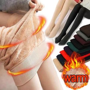 Kadın Taytlar Kış Sıcak Kadınlar Kalın Kadife Termal Teşhinti Yüksek Bel Elastik Pantolonlar Sıkı Pantyhose Giyim