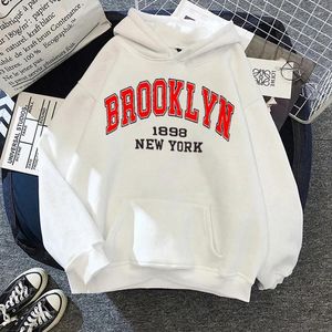 Fatos masculinos e marca feminina com capuz mangas compridas corredores oversized moda Brooklyn roupas jaqueta York