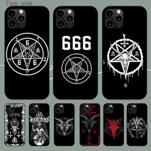 Custodie per cellulari Pentagramma 666 Demoniaco Satanico Custodia per telefono per iPhone 11 12 Mini 13 14 15 PRO XS MAX X XR 8 Plus ShellL2310/16