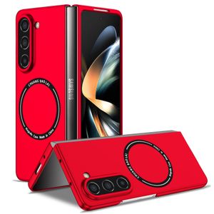 Magsafe Cases For Samsung Galaxy Z Fold 5 4 3 Flip S24 S23 FE Plus 5G Armor Magnetic Attraction Phone Case Fundas