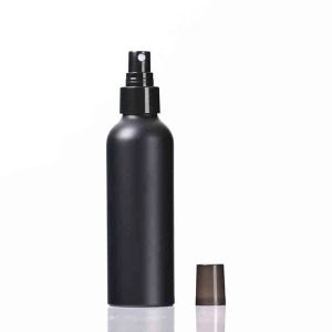 Tragbare Reise schwarze leere Aluminiumflasche Sprühflasche Kosmetikverpackungsbehälter Y220428 ZZ