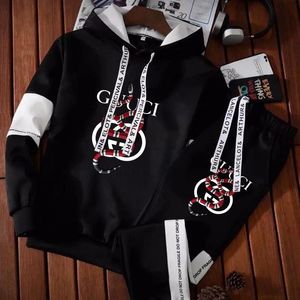 Mens Tracksuits Winter Designer Casual Hoodie Pants High Quality Sportswear Animal Print Jogging Suit Streetwear Qyt1 CGEX 700