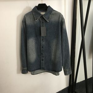 Retro Buchstaben Stickerei Jacken Denim Strickjacke Mantel Weibliche Plus Größe Oberbekleidung Klassische Langarm Motercycle Jacke