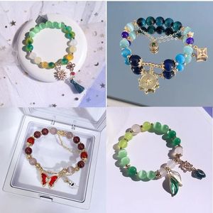 チェーンアニメTighnari Nahida Hu Tao Women Braceter Genshin Impact Bracelets Woman Fashion Cosplay Crystal Bangles Gifts Armband 231016