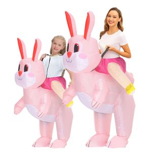Cosplay New Adult Kids Bunny Rabbitanime Iatable Costumes Easter Cosplay Costume Halloween Purim Party Role Play Disfraz