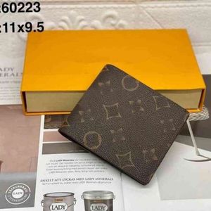 2023 Högkvalitativ L Billfold Wallet Paris Plaid Style Designers Mens Women Purse Highend S Luxury Walls Handväska med Box Dust Bag