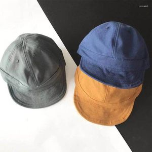 Ball Caps Design Vintage Snapback Baseball Cotton Short Brimmed Japan Style Peaked Cap Men Soft Top Cute Hats For Women