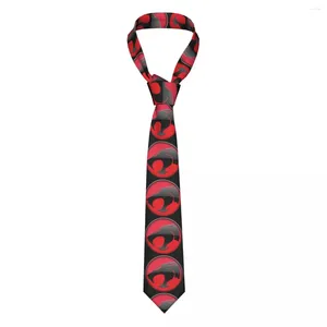 Gravatas borboletas Thundercats Logo Gravata Masculina Slim 8 cm Vs HiMan Cheetara 80s Retro Cartoon Gravatas Acessórios Cravat Business