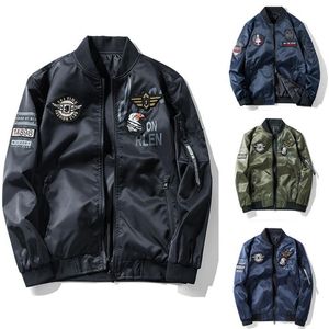 Мужские куртки Мужские летные бомбардировщики Пилотная куртка Тактическое пальто Мотоциклетная верхняя одежда Весенняя мужская уличная одежда в стиле хип-хоп 5XL 6XL 7XL1273W