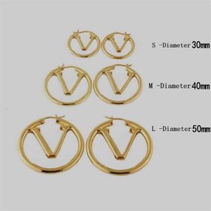 2021 Big Size Fashion Gold Hoop Charm Earrings Lady Women Party Earring Wedding Lovers Gift Engagement Smycken för brud224q