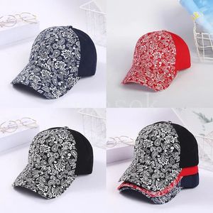 Pferdeschwanzhüte Frau gewaschen Paisley Print Messy Bun Baseball Caps Trucker Hut db849