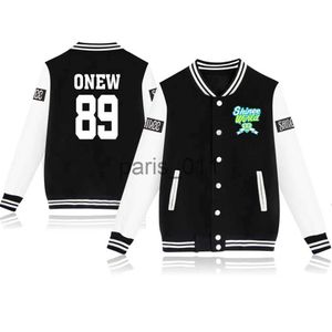 Herrjackor Kpop SHINee Men's/Women's Jacket Baseball Apparel Uniform Coat Fashion Academy Sports Shirt Brand Fashion Hoodie Tank Top Men's X1016