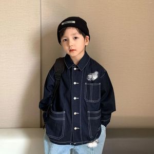Jackets 23 Autumn Denim Shirt Casual Jacket For Boys And Girls LAB CICI