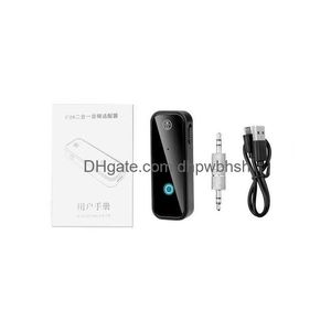 Bluetooth Car Kit Senderempfänger Wireless Adapter 3,5 mm o Stereo -Aux für Musikhandhändler Headset Drop -Lieferung