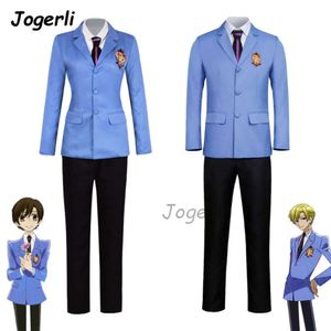 Jogerli Ouran High School Host Club Fantasias Cosplay Dk Uniforme Anime Character Outfit Nova Chegada Fujioka Haruhi Pano