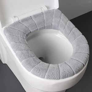 Assento do toalete cobre almofadas de cobertura do banheiro macio mais quente tapetes de luxo e tapetes banho para lavável pequeno