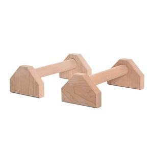 Parallel Bars 1Pair Wooden Push-up Stands Bars Home Gym Push Pull Training Calisthenics Body Building Anti-slip Parallettes Handstand Fitness 231016