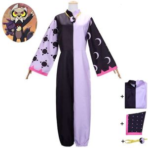 Cosplay Cosplay Anime The Owl House King Costume Cute Demon Devil Black White Jumpsuit Hat Adult Child Outfit Hallowen Uniform Suit