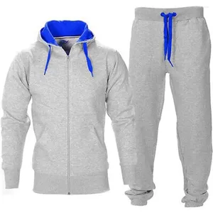 Herrtröjor trevliga hösten vinter tröjor sätter 2 bit blixtlås jacka spår dräkt byxor casual tracksuit män sportkläder set kläder