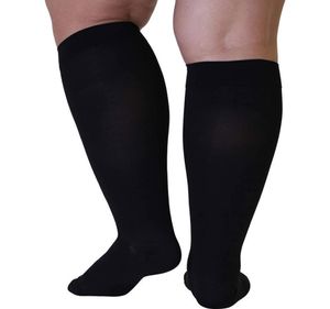 Calze a compressione di grandi dimensioni Plus Size Un paio di calze a compressione Antivarices 2XL3XL4XL5XL Calze Sport Running Uomo 29964092