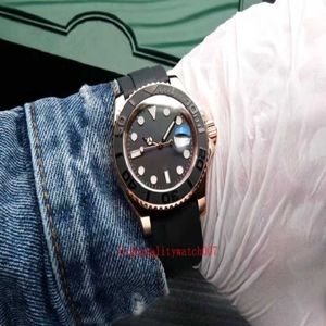 Mechanical Automatic Rolx Mens Watches Series Black Dial 40mm 116508 116505 126655 18K Rose Gold Rubber Strap Bands ETA2813 Movement Wristwatches XI7DE XQQVP