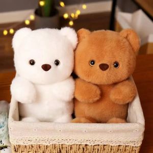 Plyschdockor 25 cm kawaii lilla björn dockor leksaker söta fyllda djur mjuka baby lugnande sömnkuddar gåvor till barn flickor 231016