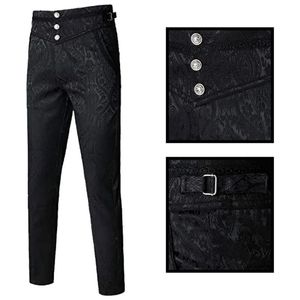 Mężczyzn Pants Halloween Men Ubrania Gothic Style Pantalon Victorien Steampunk Homme Gotico Vittoriano Hombre Victorian 231016