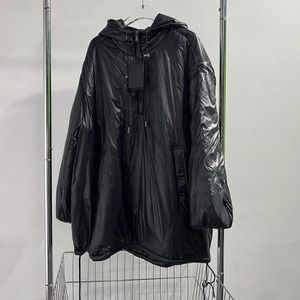 Damen-Trenchcoats, berühmter Buchstabe, Original-Kapuzenjacke, hochwertiger gepolsterter Mantel mit halbem Reißverschluss, modisches Stanzen