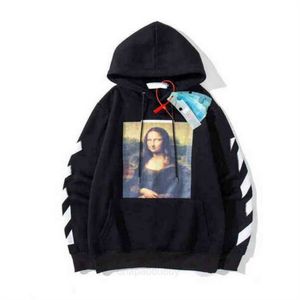 Tasarımcı Erkek ve Kadın Offs Hoodie Sweatshirt Hip Hop Beyaz Külot Kapşonlu High Street Pullover Hoodies Yüksek Kalite Offs Beyaz Uzun Kollu Moda Modaya Top A9