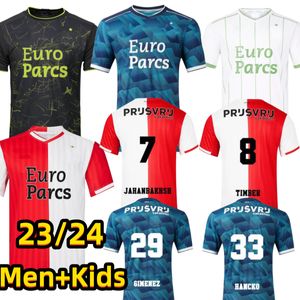 23 24 Feyenoords KOKCU maglie da calcio Gimenez Danilo TRAUNER HARTMAN 5 GIMENEZ 29 PAIXAO TAABOUNI TIMBER 2023 2024 Casa lontano da uomo maglia da calcio per bambini