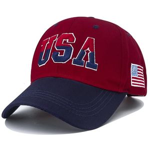 Ball Caps 2023 America Flag Embroidery Baseball Cap for Men Women Cotton Hat Unisex Hip Hop USA Man Gorras Hombre 231016