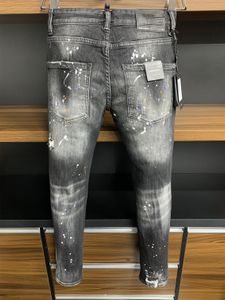 İtalyan moda Avrupa ve Amerikalı erkekler sıradan kot pantolon üst düzey yıkanmış el cilalı kalite optimize edilmiş 990202