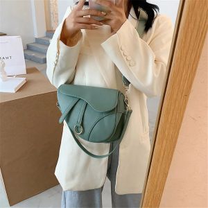 2024 5A S sadel axelväskor Crossbody Top Quality Fashion Women Classic Leather Bag Clutch Totes Plånböcker Damer Purse Handväska